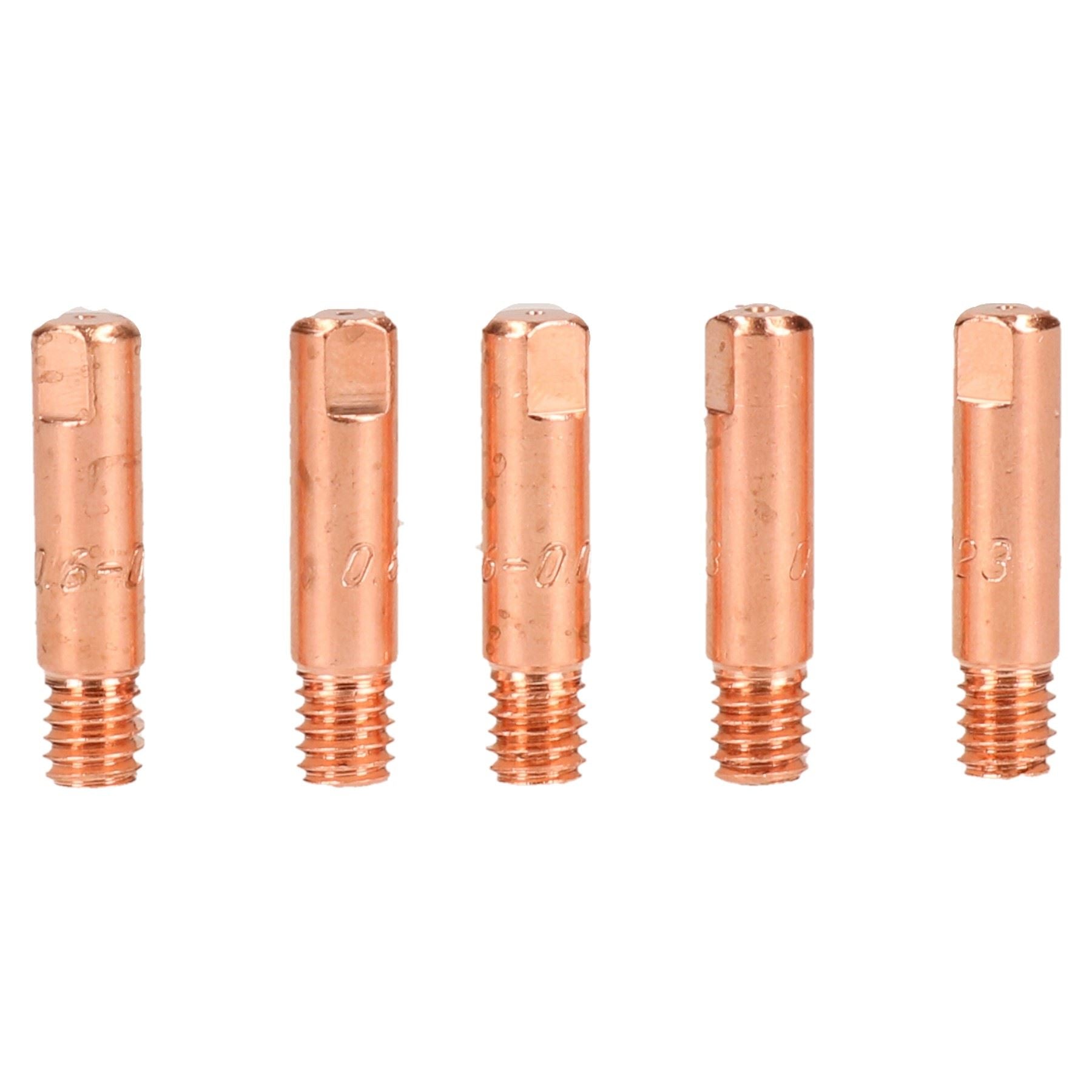 0.6mm Mig Welding Welder Round Contact Tips for MB15 Euro Torches 5pk