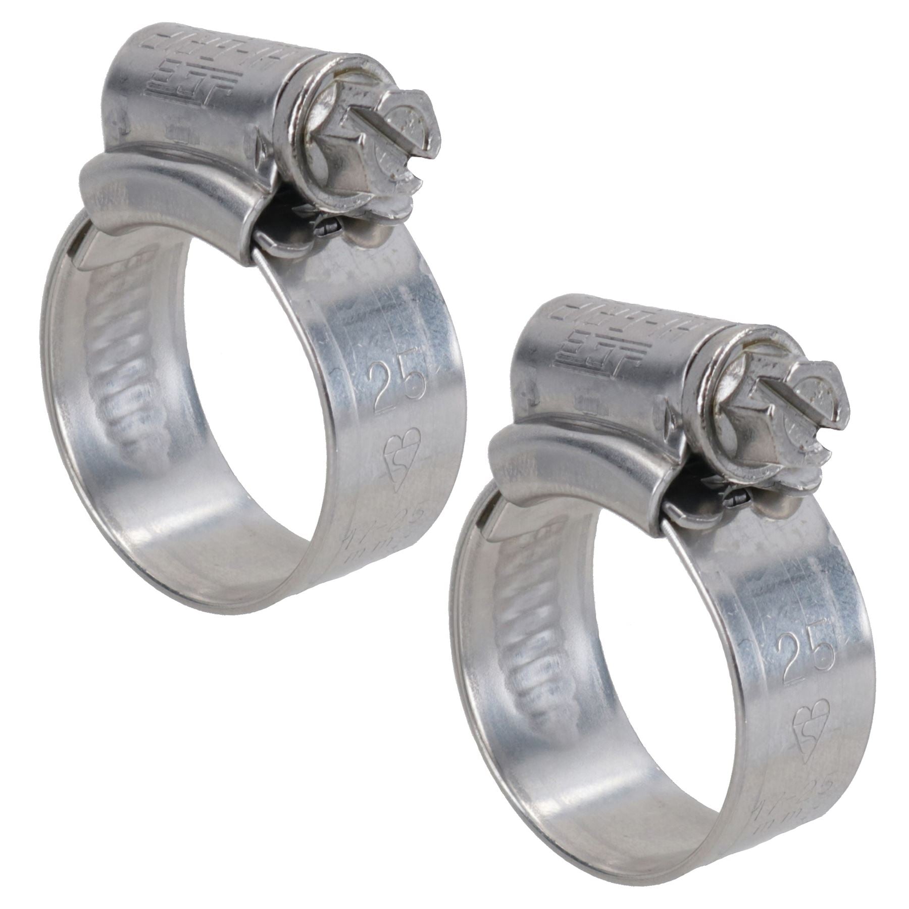 Stainless Steel Jubilee Hose Clamps Clips 17mm- 25mm Marine Lloyds Approved