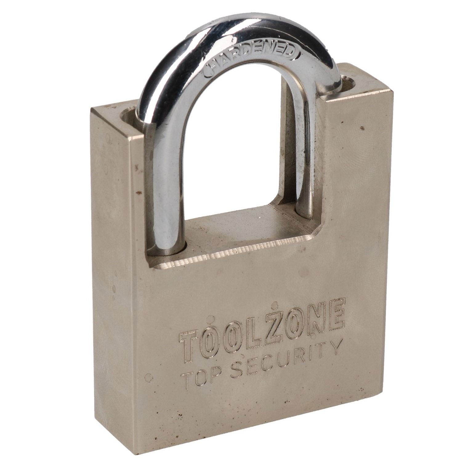 60mm Security Padlock Shed Gate Lock 3 Keys 35mm Shank Brass Core Security