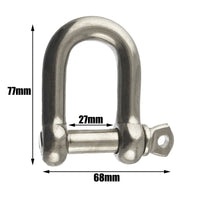 BULK Pack 12mm D Dee Shackle Galvanised Chain Link Chandlery Wholesale