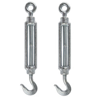 Straining Screw / Turnbuckle Hook to Eye Galvanised Rigging M8