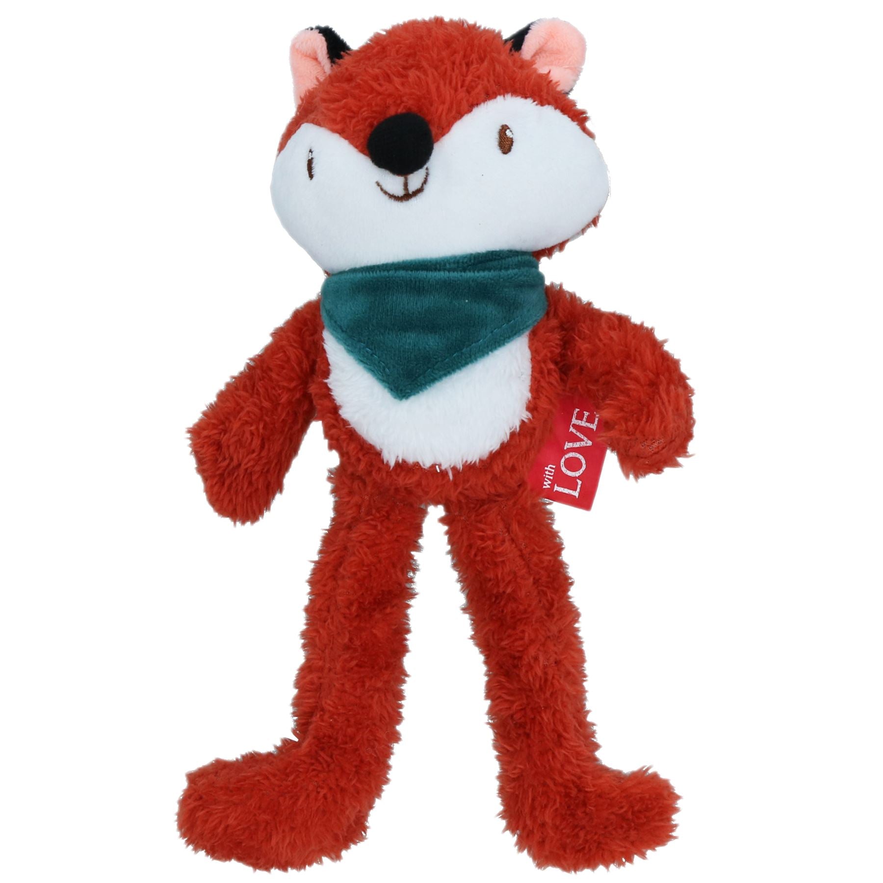 Small Dog Christmas Gift Bandana Buddy Fox Squeak Plush Play Toy Xmas Present