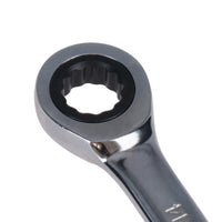 Metric MM Combination Gear Ratchet Ratcheting Spanner Wrench Bi-Hex 12 Sided