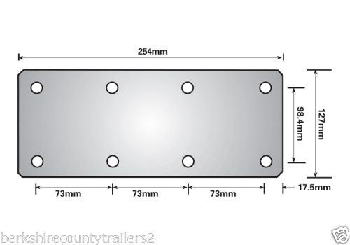 750KG Units With Extended Stubs (Pair) Mini Wheel Trailer Suspension Ext Stub