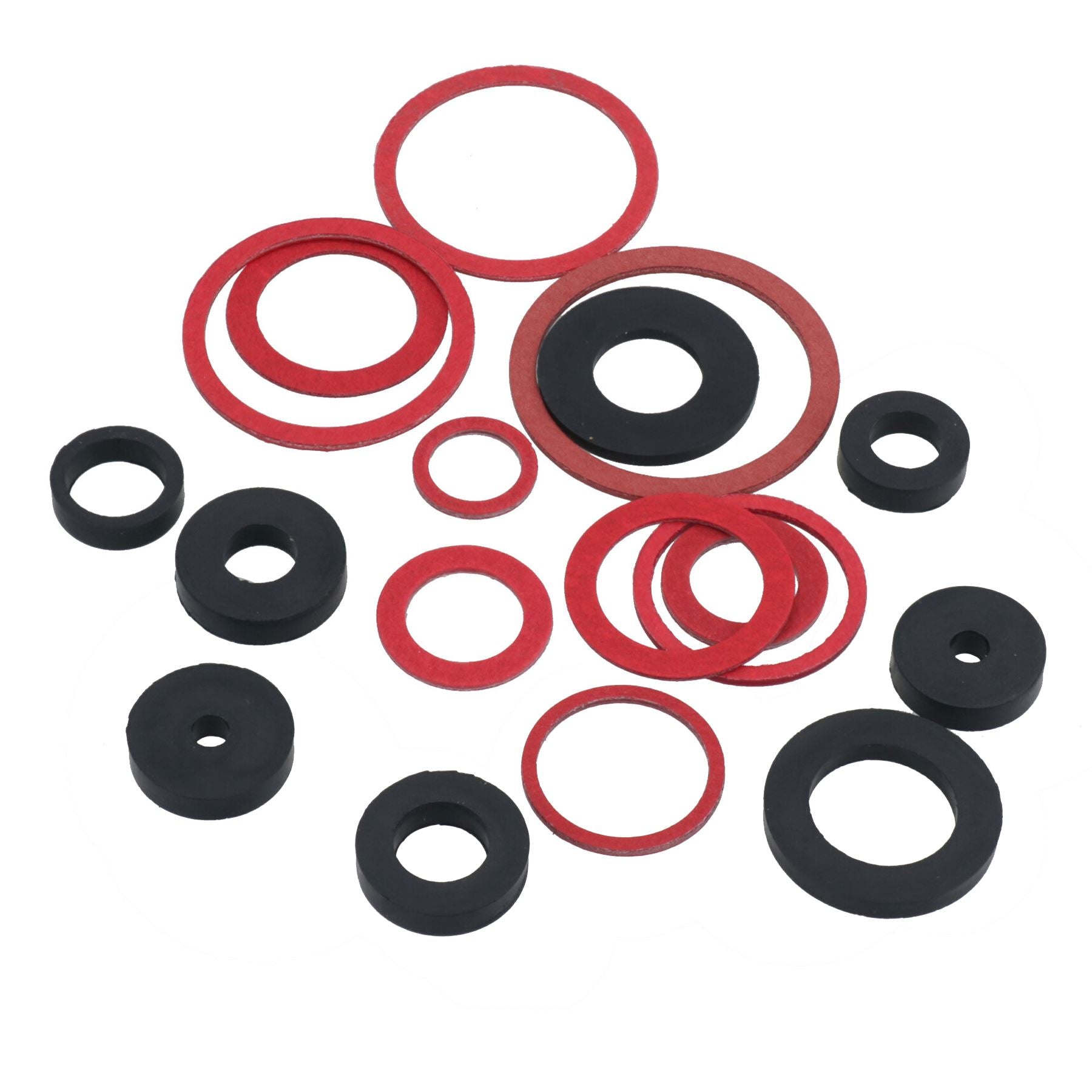 141pc Sealing Washer Assortment Set Rubber and Fibre Seal Plumbers Washers