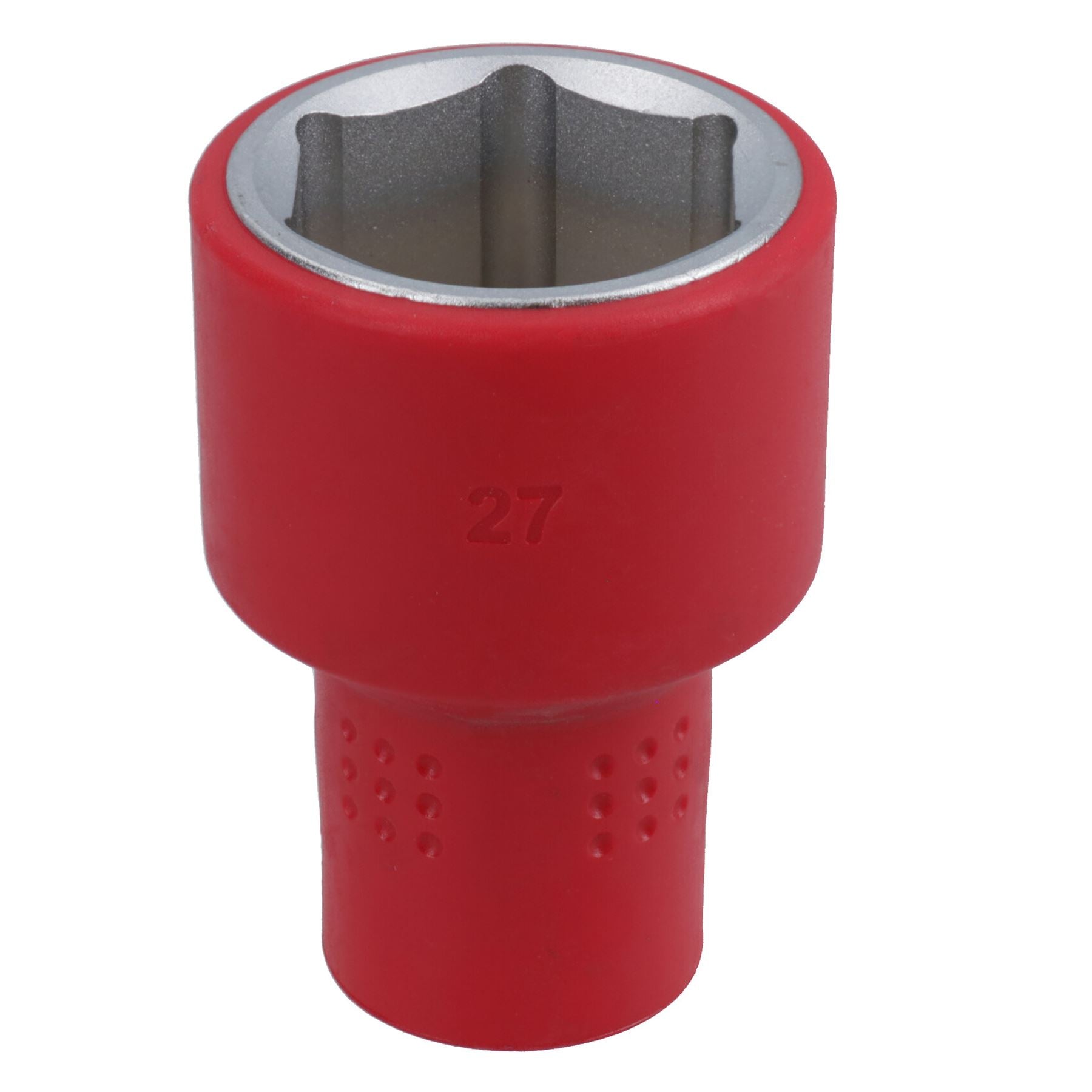 1/2in drive VDE Insulated Shallow Metric Socket 6 Sided Single Hex 1000 V