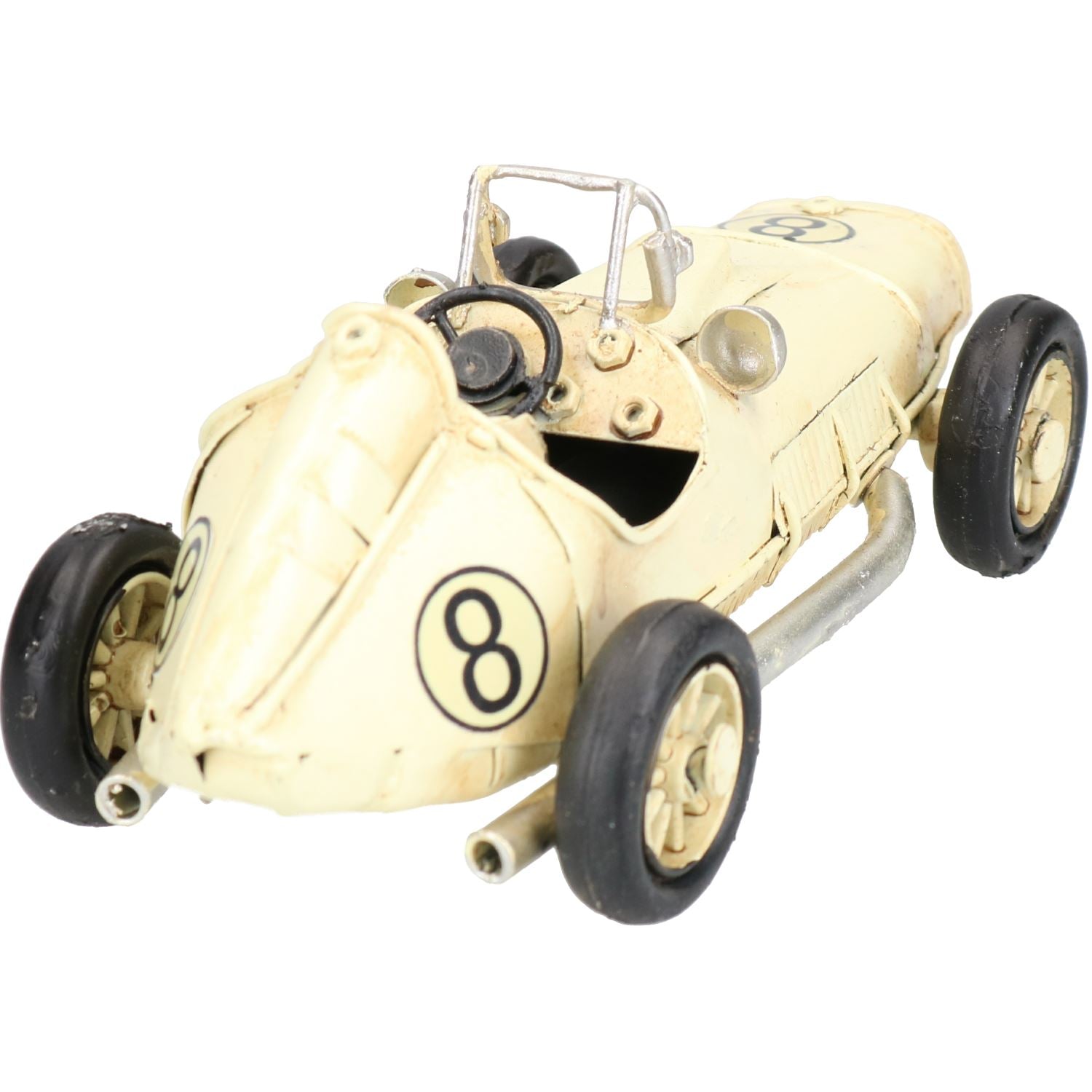 Small Racing Car Metal Ornament Model Sculpture Statue Decoration Replica Auto