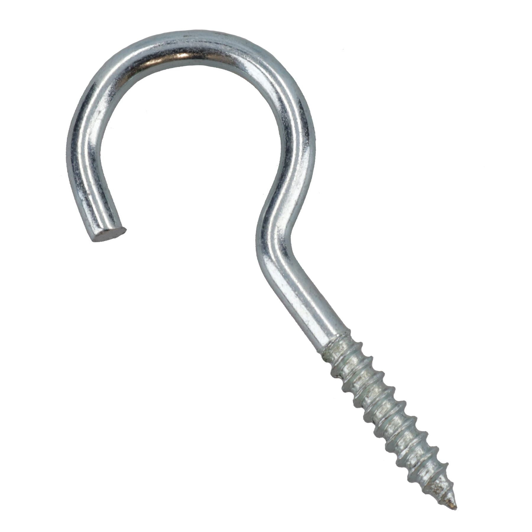 Screw Hook Fasteners Hangers Zinc Coated Finish 16mm Dia 50mm length