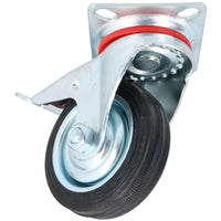 3” 4” 5” 6” Swivel Castors with Brakes Rubber Steel Caster Wheels Trolley