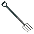 Carbon Steel Border Fork Gardening 4 Prongs Planting Farming Landscaping