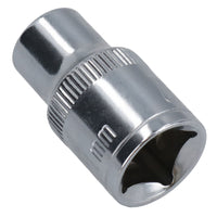 1/2in Drive Shallow Metric MM Socket 12 Sided Bi-Hex with Knurled Ring