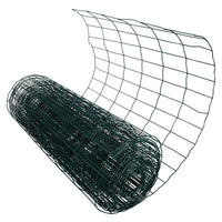 PVC Coated Galvanised Wire Netting Fencing Mesh Garden Fence Cages Coops