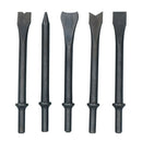 190mm Air Hammer Chisel Plus 5 Chisels for Cutting Chipping With Rubber Grip