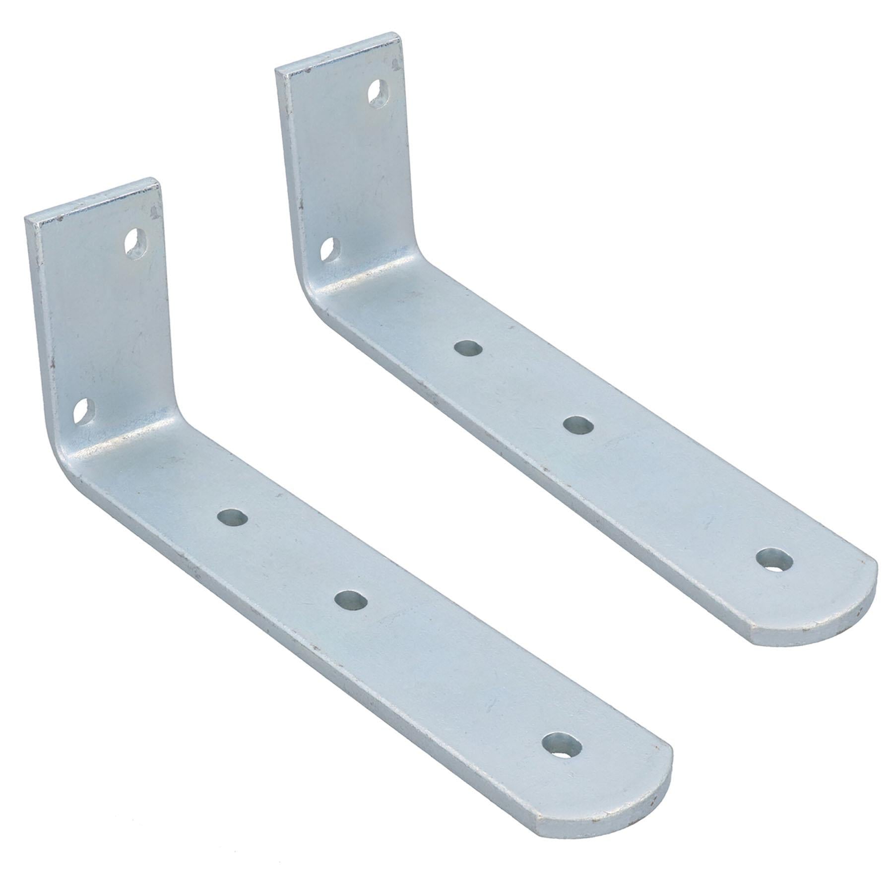 Pair Long Trailer Mudguard Angle (LARGE) Bracket HEAVY DUTY 90° Corner Brace PAIR