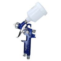 Mini Spray Gun / Gravity Feed HVLP Touch Up Gun 0.8mm Nozzle 100ml Pot