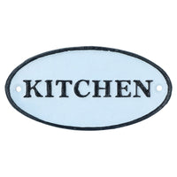 Kitchen Cast Iron Sign Plaque Door Wall House Home Gate Post Cafe Restaurant