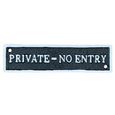 Private No Entry Black Cast Iron Sign Plaque Door Wall House Gate Shop Cafe