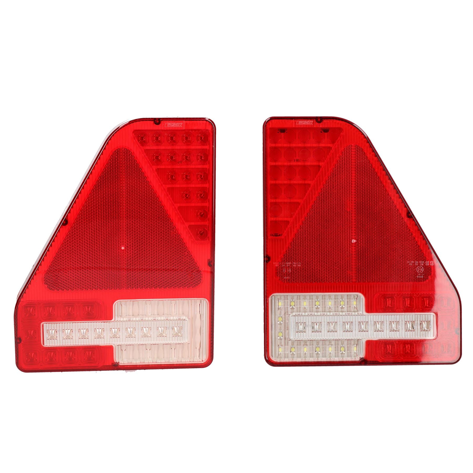 Indespension LED Rear Light Lamps PAIR for Euro Trailers with 5 Pin Plugs