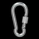 Carabiner Carbine Hook with Screw Gate 6mm MARINE GRADE Stainless Steel