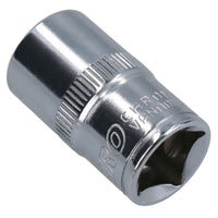 1/2in Drive Shallow Metric MM Socket 12 Sided Bi-Hex with Knurled Ring