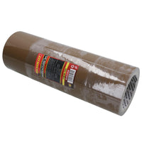 Brown Parcel Packaging Tape 75mm x 68 Metres per Roll Sealing Heavy Duty