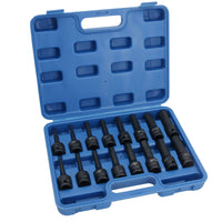 Metric Deep Impact Impacted Hex Bit Allen Key Sockets 4mm – 19mm 16pc Set