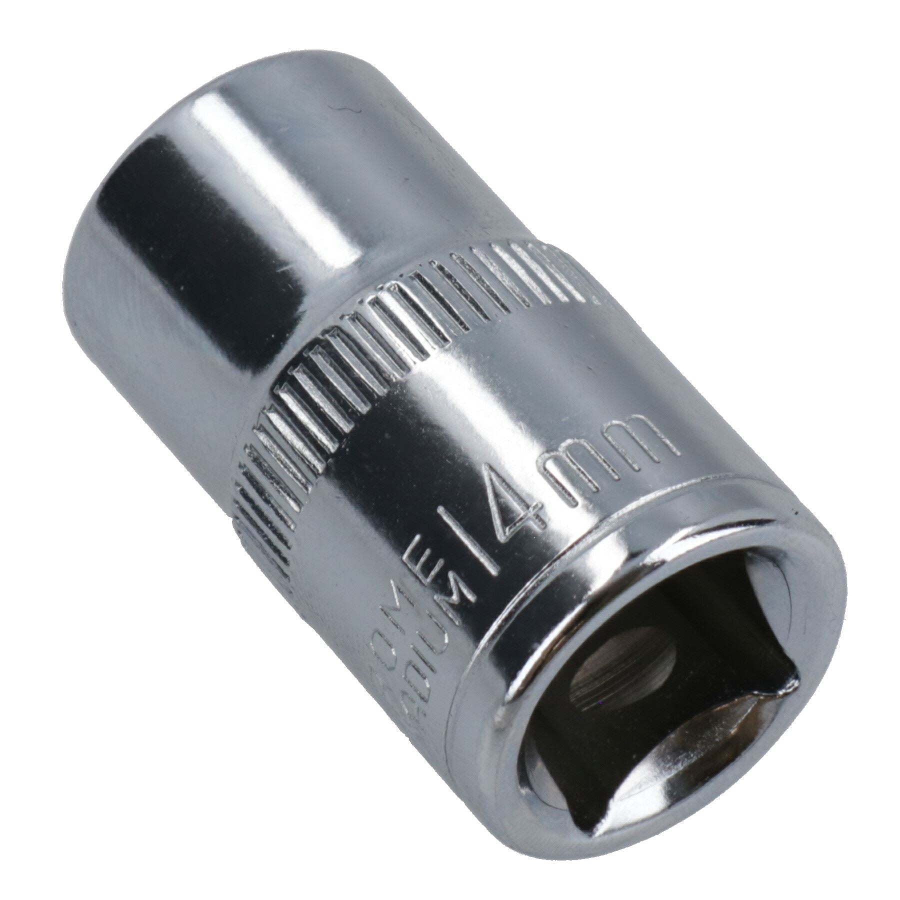 1/2in Drive Shallow Metric MM Socket 12 Sided Bi-Hex with Knurled Ring