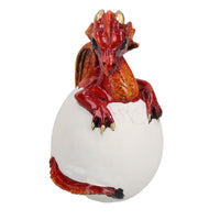 Baby Dragon Egg Hatching Resin Fantasy Sculpture Statue Ornament Figurine