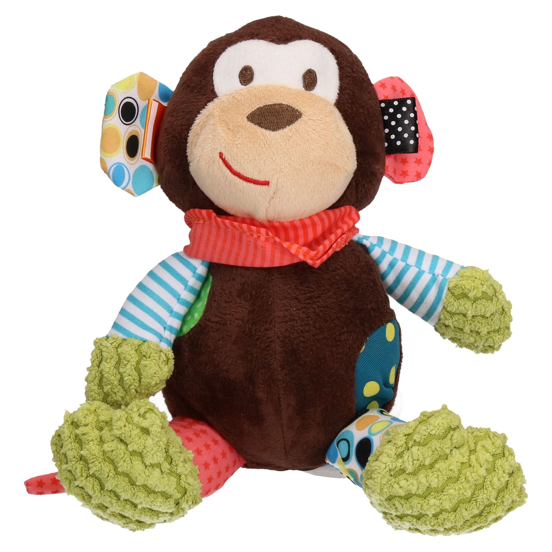 Mitchell Monkey Comfort Dog Toy With Squeak 25cm/10"