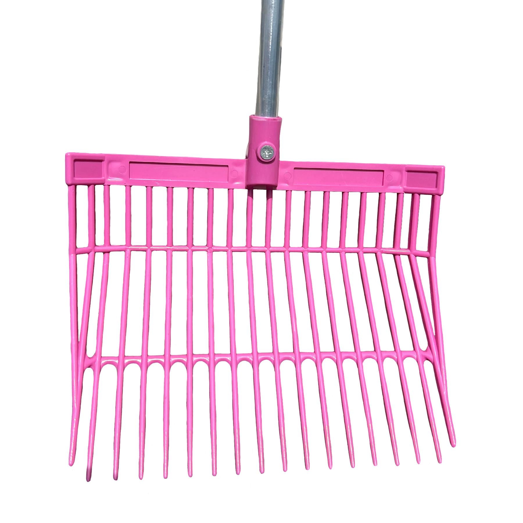 Quality Aluminium Pink ABS Bedding & Shaving Fork Equestrian Tack Room