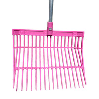 Quality Aluminium Pink ABS Bedding & Shaving Fork Equestrian Tack Room