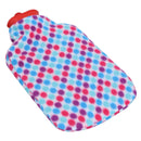 2 Litre Hot Water Bottle with Polyester Fleece Cover Cosy Revitalize Therapy