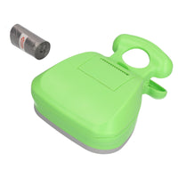 Easy Pick-Up Portable Waste Scooper for Dogs and 1 Roll of Poo Bags