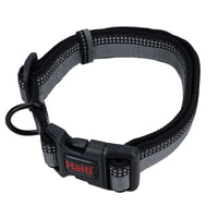 Large Grey Halti Comfort Padded Adjustable Strong Reflective Dog Collar