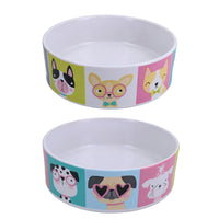 Small Decorative Mason Cash Pawtrait Food Water Dog Bowl Dog Gift 15x5cm